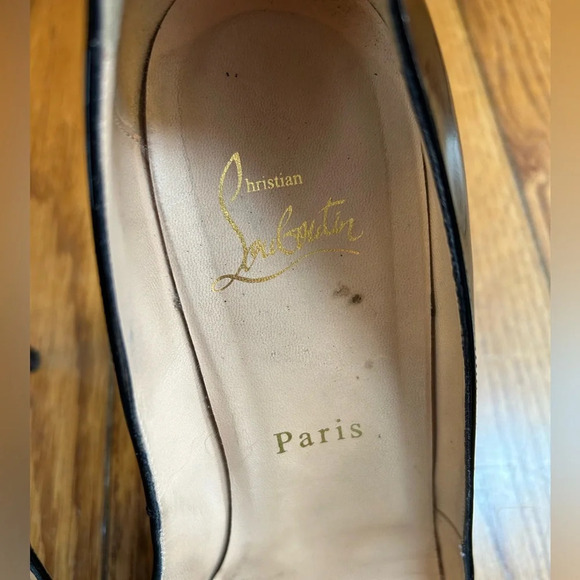 Christian  Louboutin Black Very Privé 120 Patent, size 38.5 - Picture 12 of 15